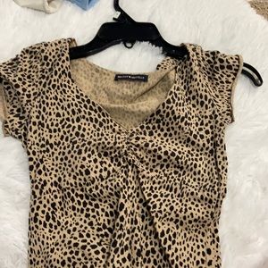 brandy melville cheetah top
